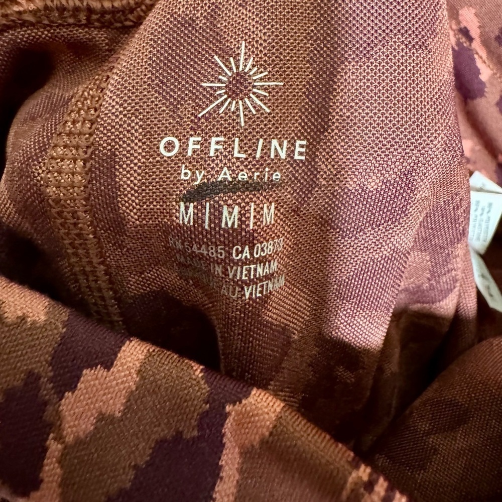 Aerie Cheetah Joggers Pink M - Picture 3 of 4